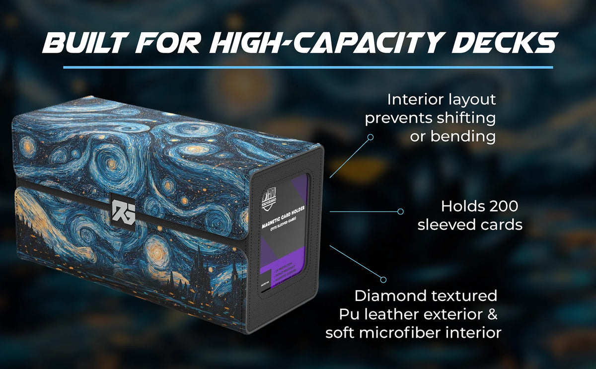 Realm Guard Dual Deck Box: Starry Black Lotus