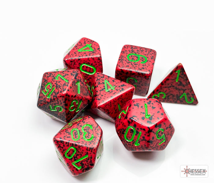 Chessex Polyhedral Dice Set: Speckled (Strawberry)
