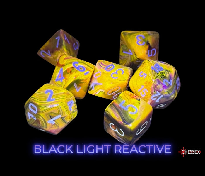 Chessex Polyhedral Dice Set: Festive (Symphony/White)