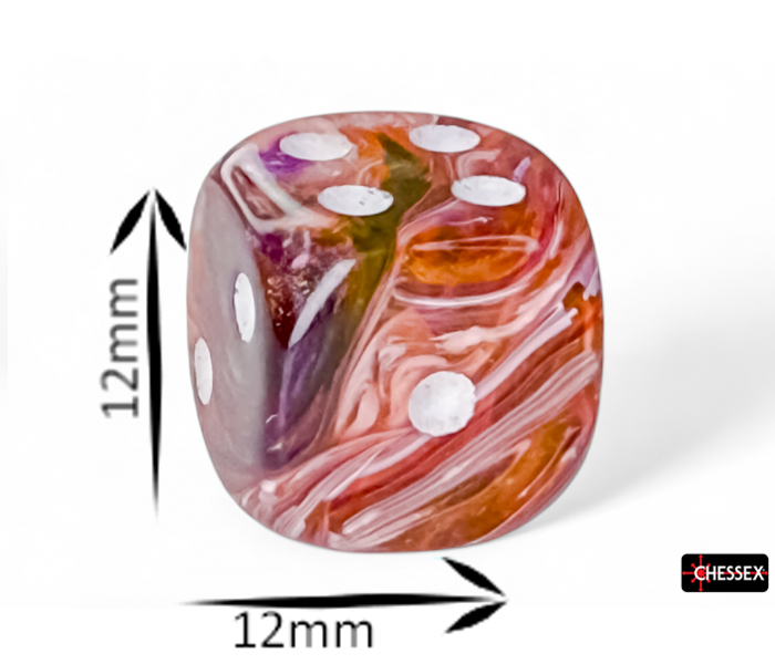Chessex D6 Dice Brick: Festive (Symphony/White)