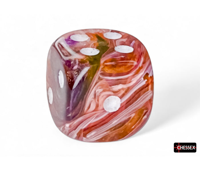 Chessex D6 Dice Brick: Festive (Symphony/White)