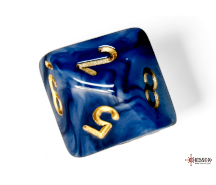 Chessex Polyhedral Dice Set: Phantom (Teal/Gold)