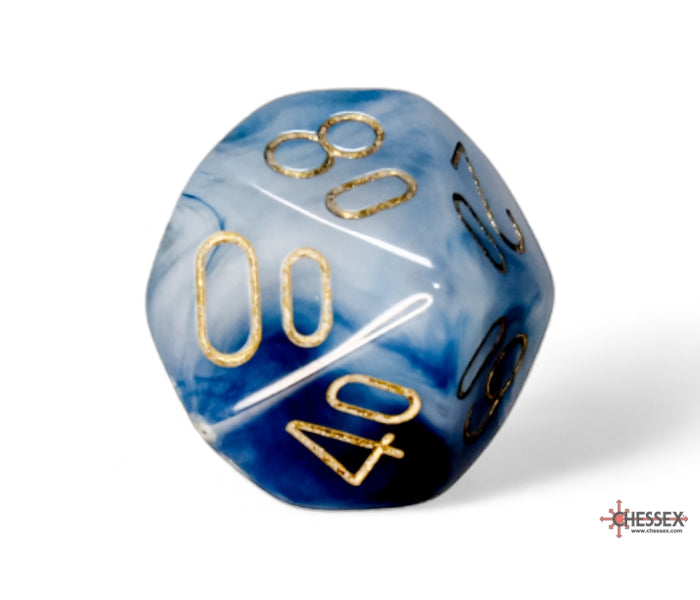 Chessex Polyhedral Dice Set: Phantom (Teal/Gold)