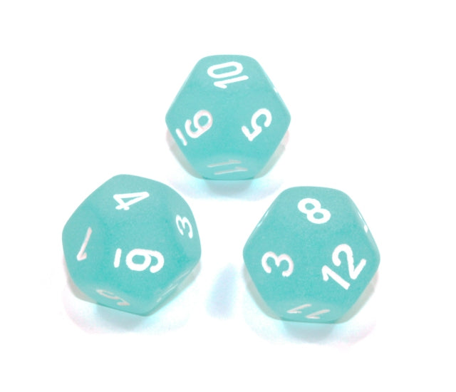 Chessex Polyhedral Dice Set: Frosted (Teal/White)