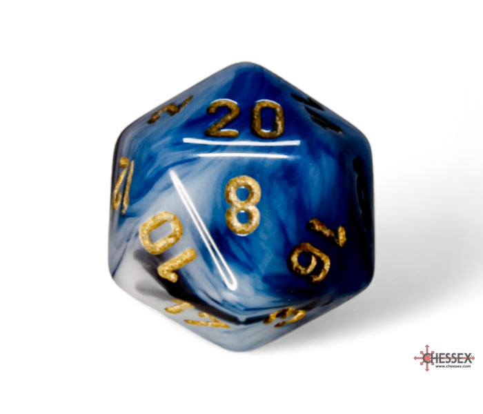 Chessex Polyhedral Dice Set: Phantom (Teal/Gold)