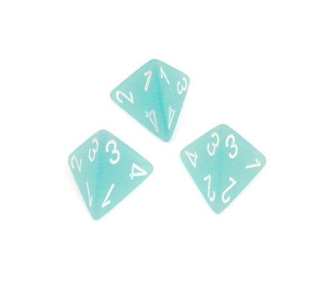 Chessex Polyhedral Dice Set: Frosted (Teal/White)
