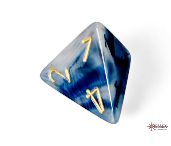 Chessex Polyhedral Dice Set: Phantom (Teal/Gold)