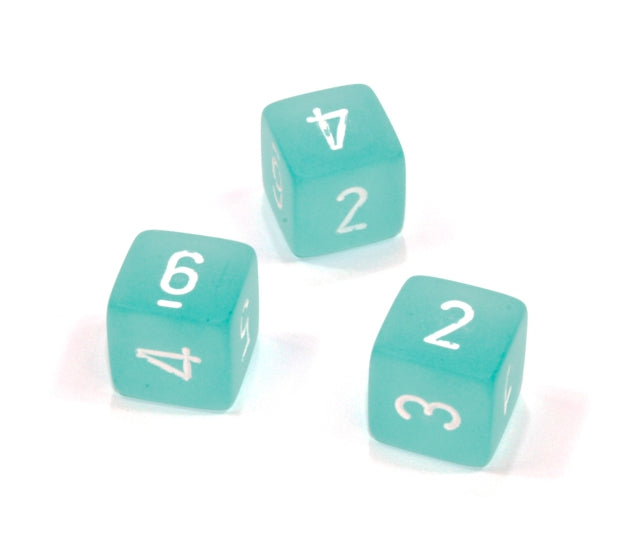 Chessex Polyhedral Dice Set: Frosted (Teal/White)