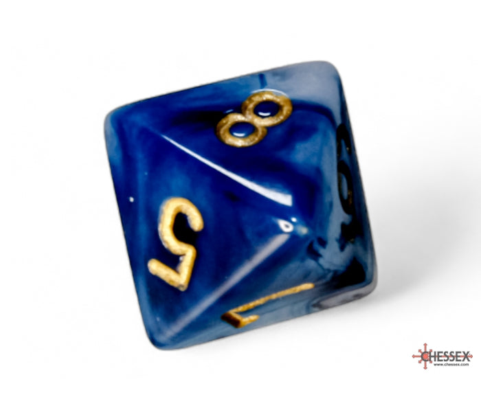 Chessex Polyhedral Dice Set: Phantom (Teal/Gold)