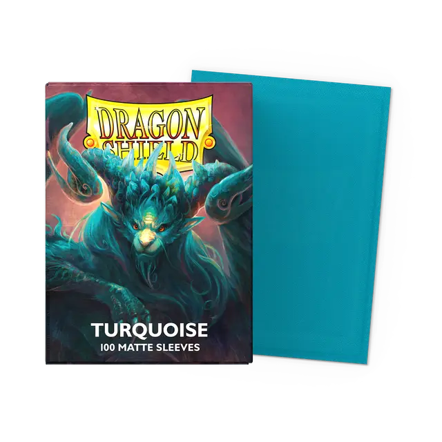 Dragon Shield Standard Matte Sleeves: Turquoise (100ct.)