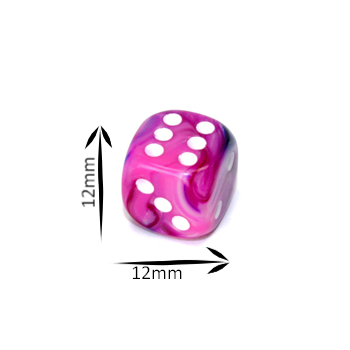 Chessex D6 Dice Brick: Festive (Violet/White)