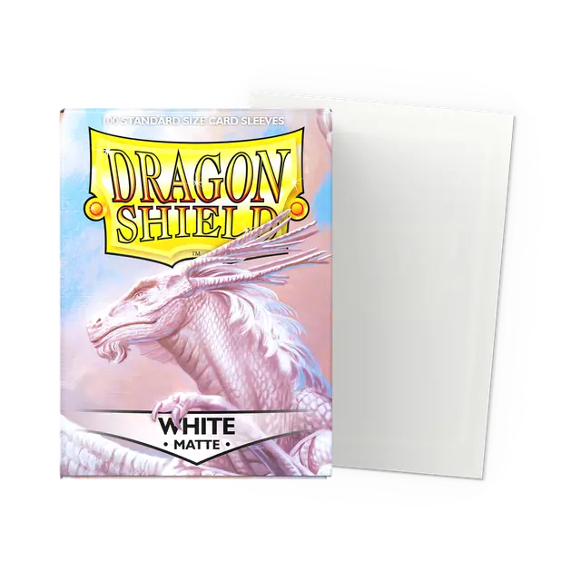 Dragon Shield Standard Matte Sleeves: White (100ct.)