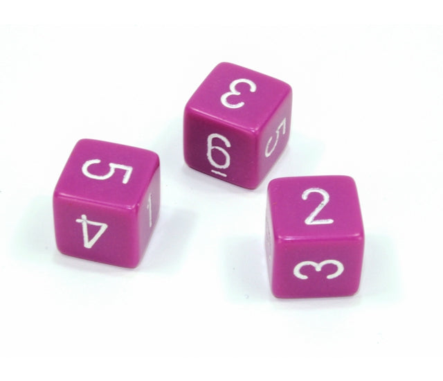 Chessex Polyhedral Dice Set: Opaque (Light Purple/White)