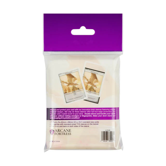 Arcane Fortress Synergy Inner Card Sleeves: Standard - White Radiance (105ct)