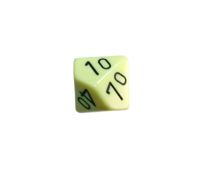Chessex Polyhedral Dice Set: Opaque (Pastel Yellow/Black)