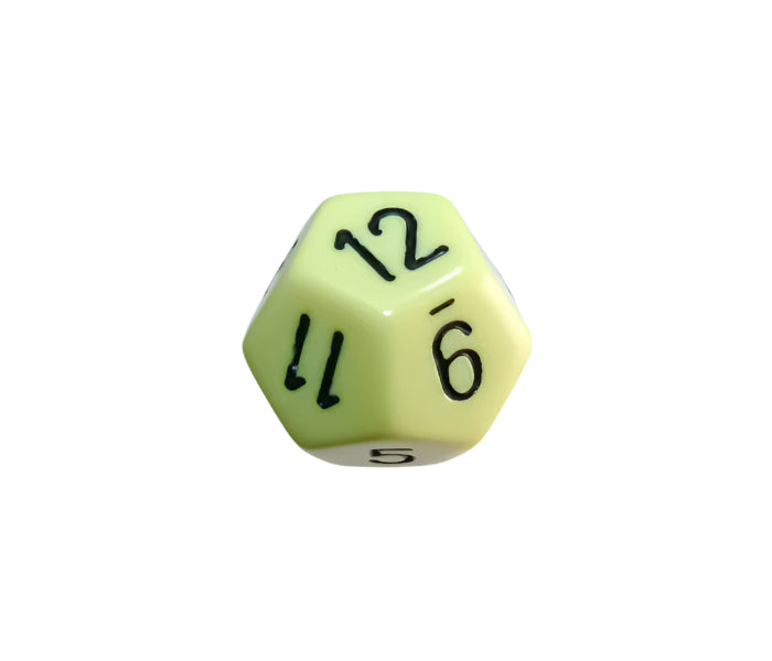 Chessex Polyhedral Dice Set: Opaque (Pastel Yellow/Black)