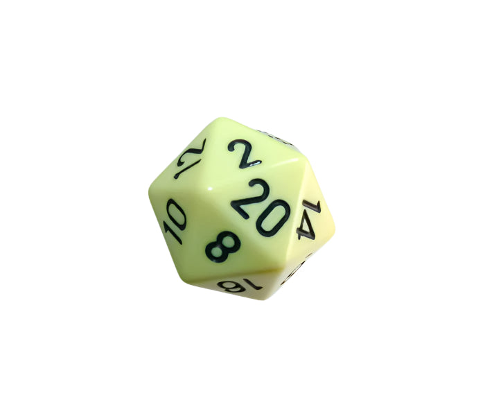 Chessex Polyhedral Dice Set: Opaque (Pastel Yellow/Black)