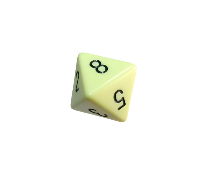 Chessex Polyhedral Dice Set: Opaque (Pastel Yellow/Black)