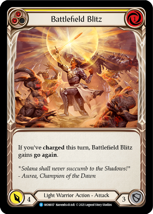 Battlefield Blitz (Yellow) [MON037] 1st Edition Normal