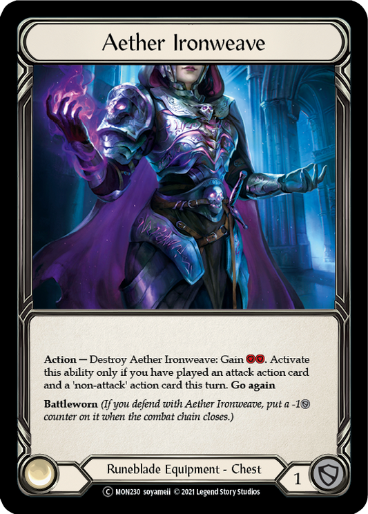 Aether Ironweave (Rainbow Foil) [U-MON230-RF] Unlimited Edition Rainbow Foil