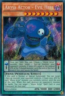 Abyss Actor - Evil Heel [DESO-EN016] Secret Rare - Board Wipe