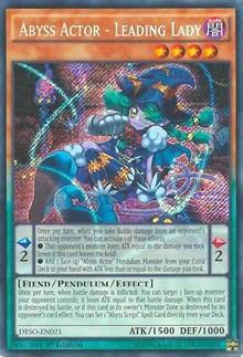 Abyss Actor - Leading Lady [DESO-EN021] Secret Rare - Board Wipe