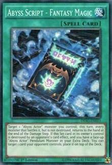 Abyss Script - Fantasy Magic [DESO-EN023] Super Rare - Board Wipe