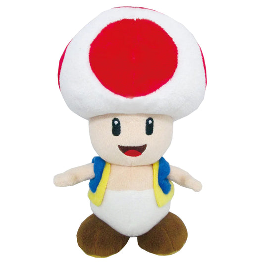 Super Mario All Star: Toad Plush, 7.5"