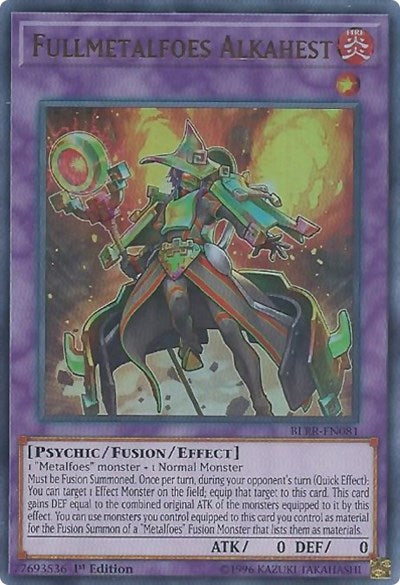 Fullmetalfoes Alkahest [BLRR-EN081] Ultra Rare