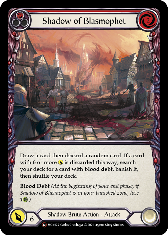 Shadow of Blasmophet (Rainbow Foil) [U-MON125-RF] Unlimited Edition Rainbow Foil