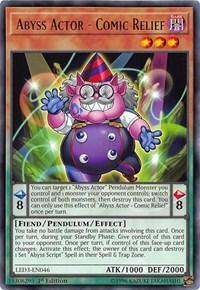 Abyss Actor - Comic Relief [LED3-EN046] Rare - Board Wipe