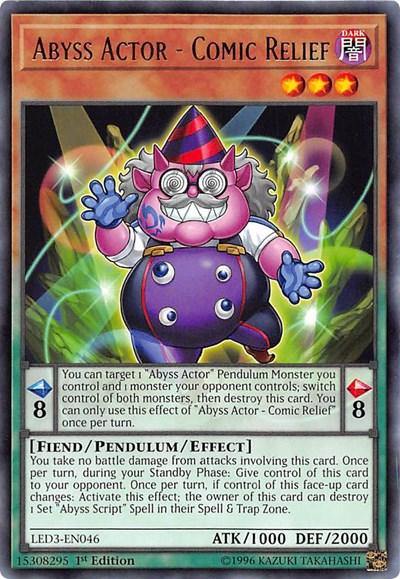 Abyss Actor - Comic Relief [LED3-EN046] Rare - Board Wipe