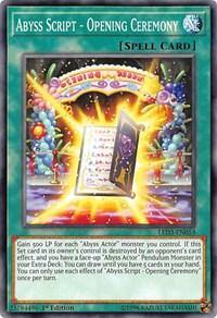 Abyss Script - Opening Ceremony [LED3-EN053] Common - Board Wipe