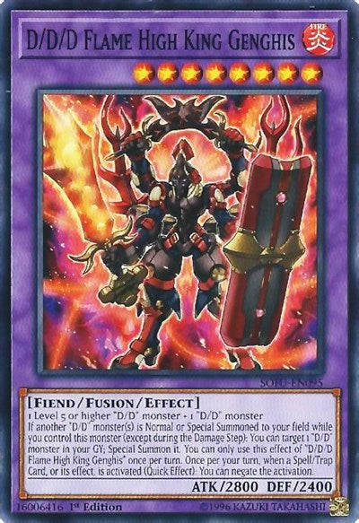 D/D/D Flame High King Genghis [SOFU-EN095] Common