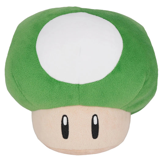 Super Mario All Star Green 1-Up Mushroom 6" Plush