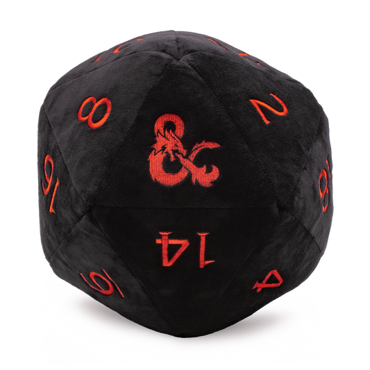 Jumbo Black D20 Plush
