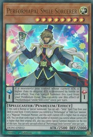 Performapal Smile Sorcerer [DUPO-EN012] Ultra Rare - Board Wipe