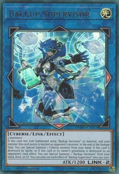 Backup Supervisor [DUPO-EN015] Ultra Rare - Board Wipe
