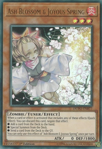 Ash Blossom & Joyous Spring [DUPO-EN077] Ultra Rare
