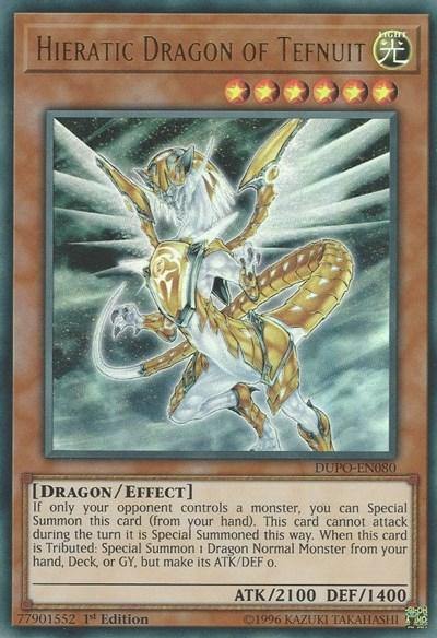 Hieratic Dragon of Tefnuit [DUPO-EN080] Ultra Rare - Board Wipe