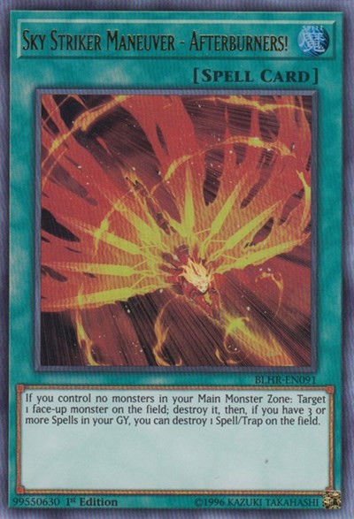 Sky Striker Maneuver - Afterburners! [BLHR-EN091] Ultra Rare