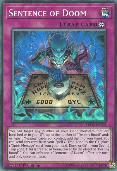Sentence of Doom [LED5-EN005] Super Rare