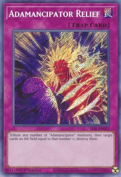 Adamancipator Relief [SESL-EN012] Secret Rare - Board Wipe