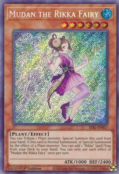 Mudan the Rikka Fairy [SESL-EN017] Secret Rare - Board Wipe