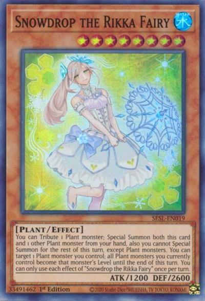 Snowdrop the Rikka Fairy [SESL-EN019] Super Rare - Board Wipe