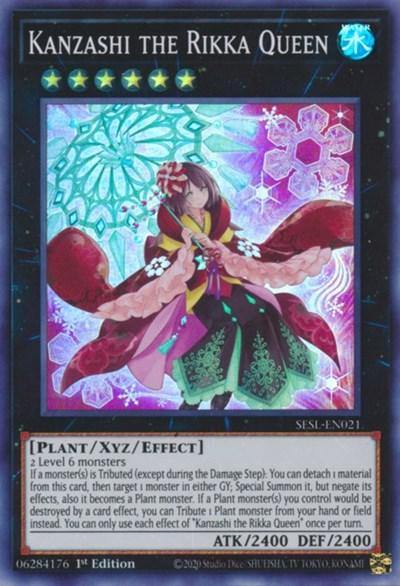 Kanzashi the Rikka Queen [SESL-EN021] Super Rare - Board Wipe