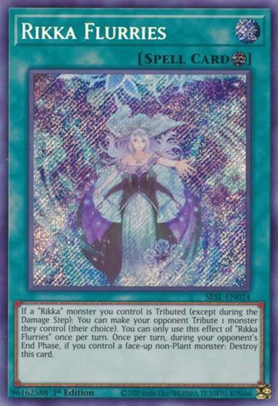 Rikka Flurries [SESL-EN024] Secret Rare - Board Wipe
