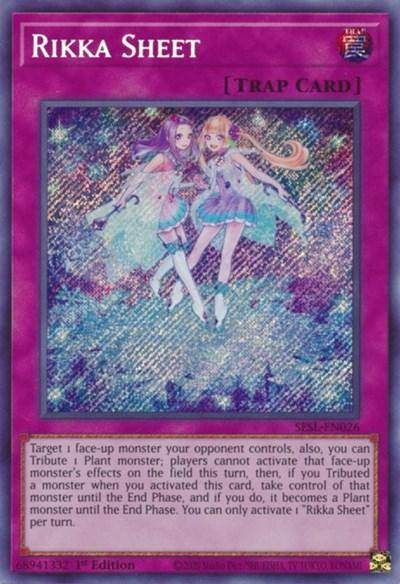 Rikka Sheet [SESL-EN026] Secret Rare - Board Wipe
