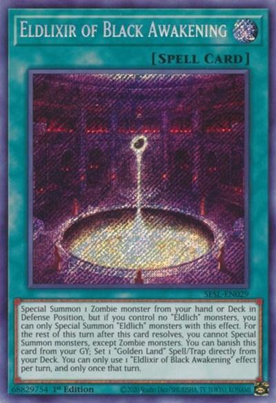 Eldlixir of Black Awakening [SESL-EN029] Secret Rare - Board Wipe