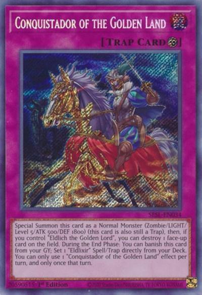 Conquistador of the Golden Land [SESL-EN034] Secret Rare - Board Wipe